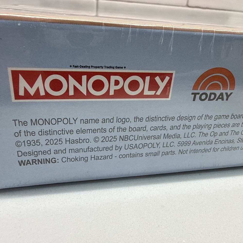 Monopoly TODAY Show Board Game NBC The Op Games 2025 New Factory Sealed FastShip - Picture 4 of 13